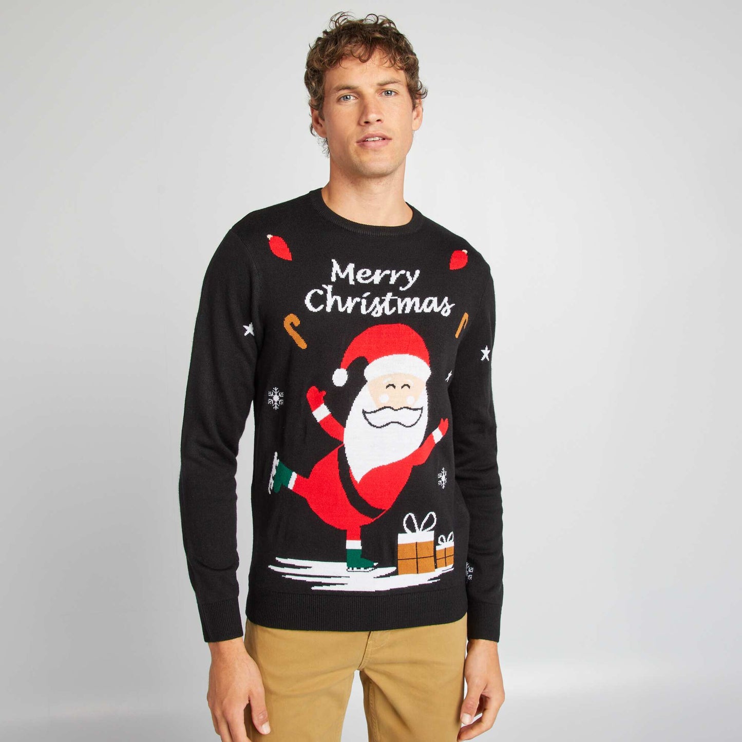 Fun Christmas jumper BLACK