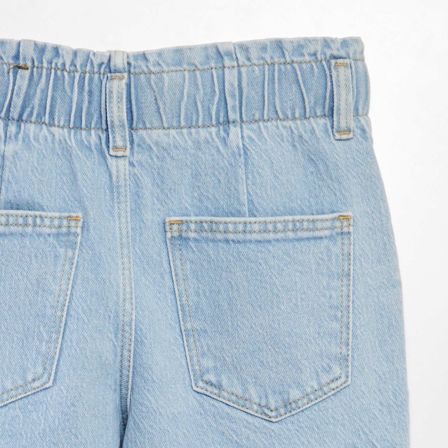 Mom jeans with flap pockets BLUE