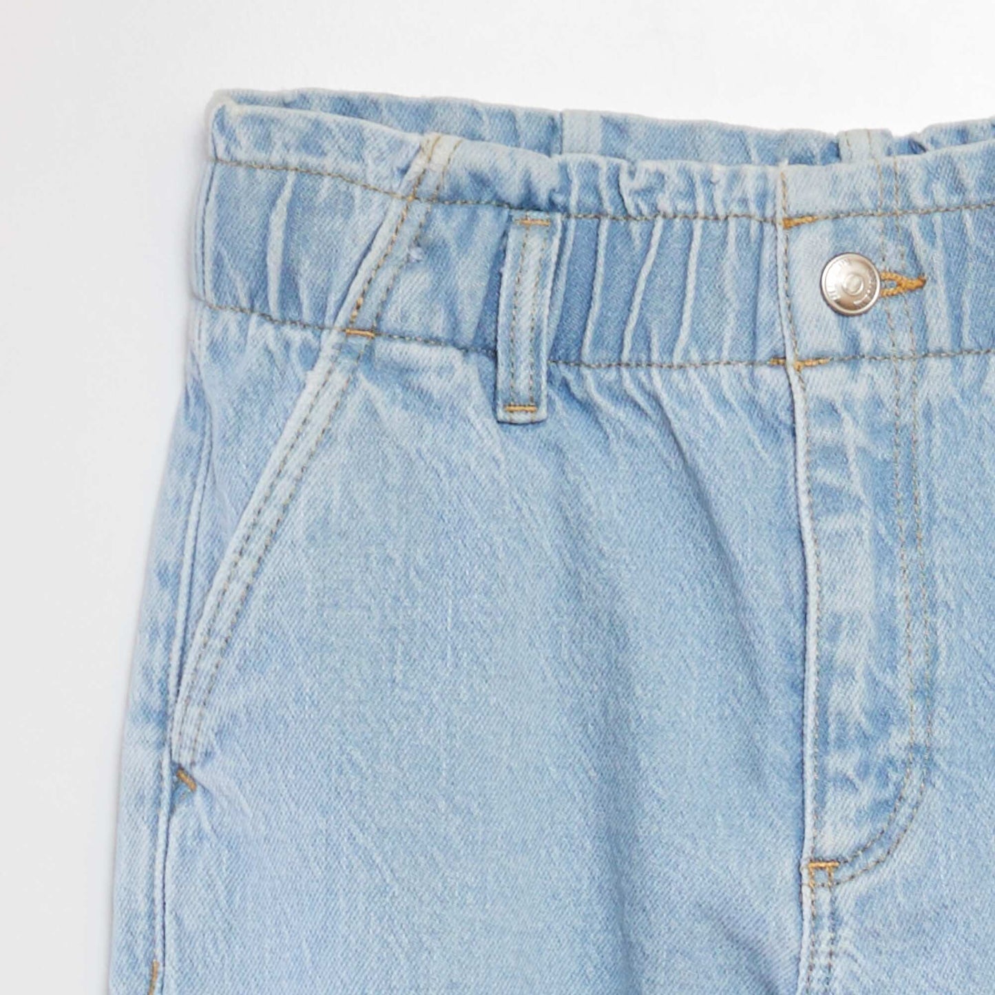 Mom jeans with flap pockets BLUE