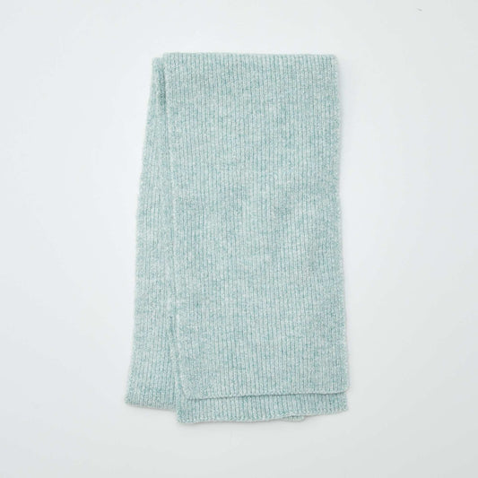 Ribbed scarf GREEN