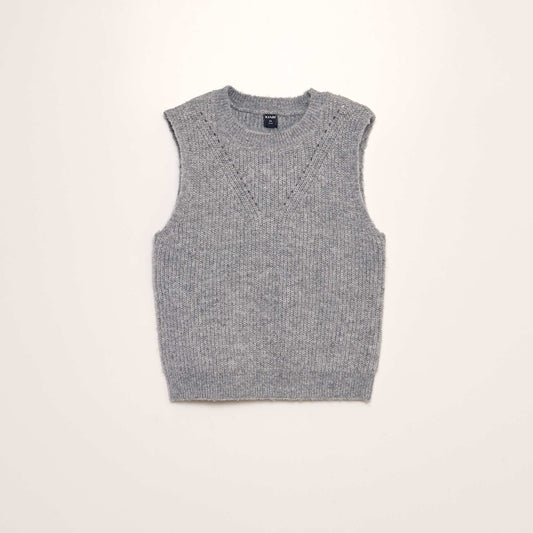 Knit tank top GREY