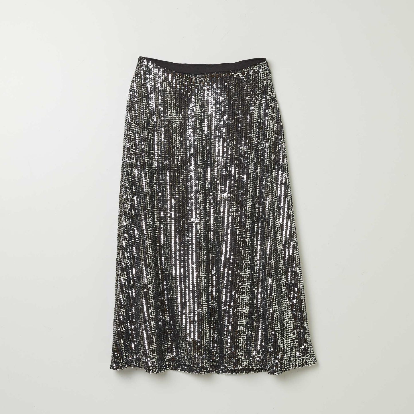 Sequined midi skirt GREY