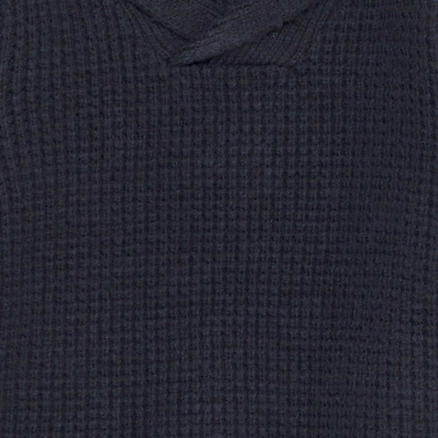 Knitted shawl collar sweater BLUE