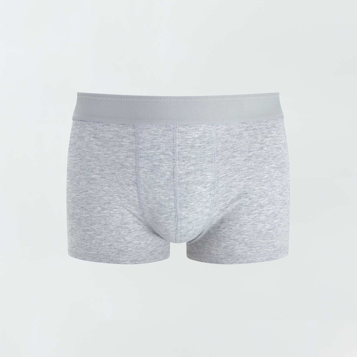 Pack of 3 plain boxers BLUE/grey/red