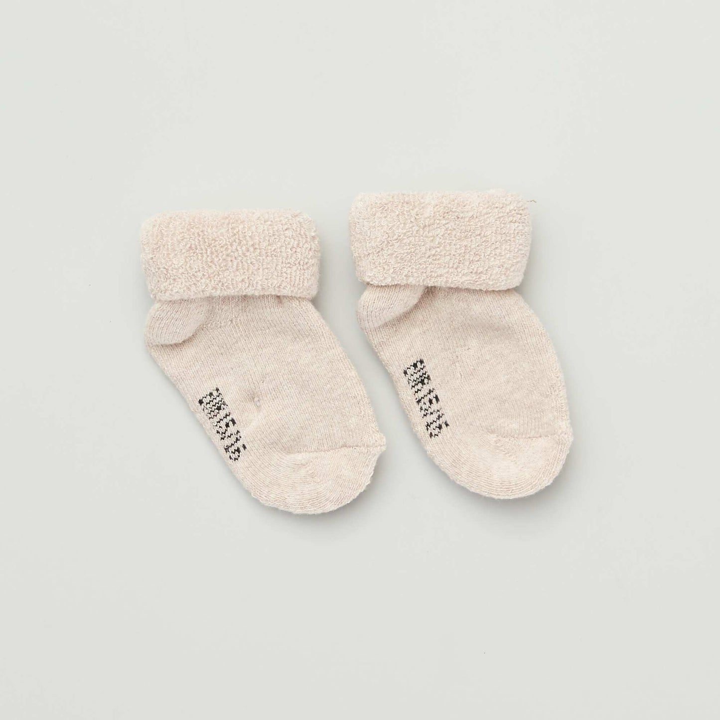 Pack of 3 pairs of baby socks BEIGE_SET