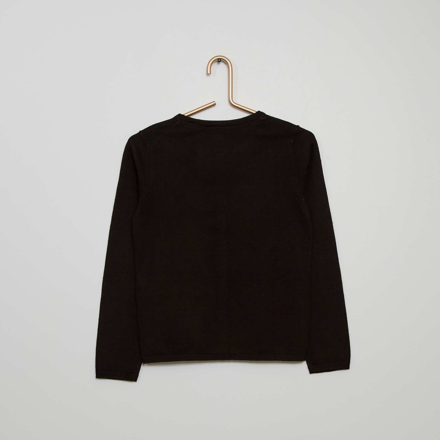 Fine knit cardigan black