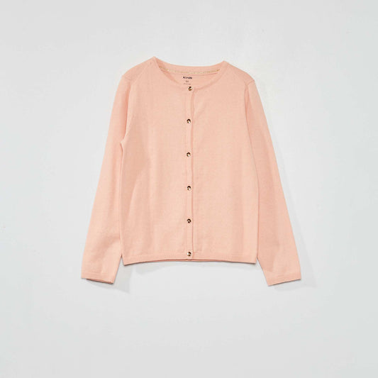 Fine knit cardigan PINK