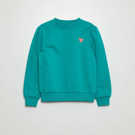 Round neck sweatshirt GREEN