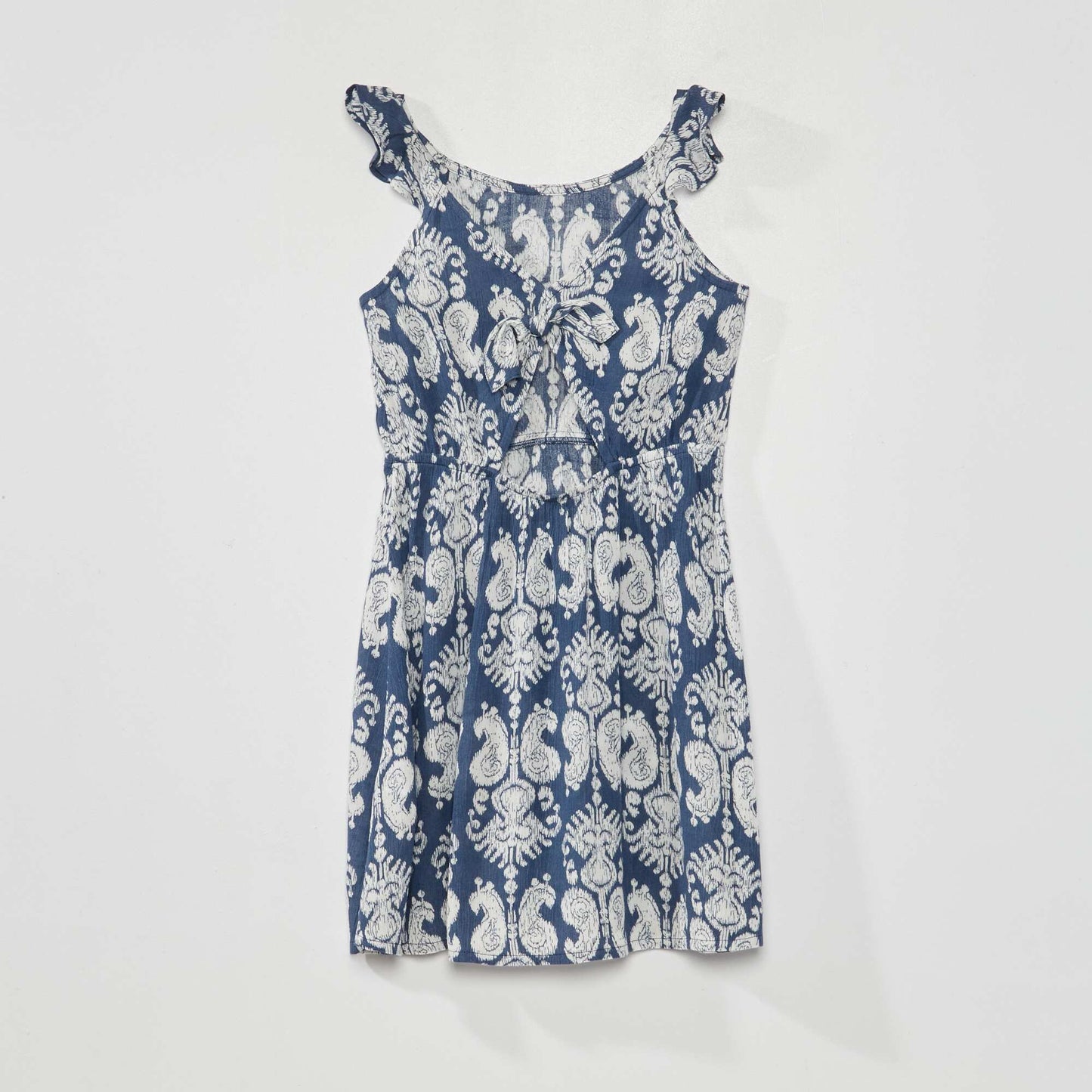 Crêpe knit dress BLUE