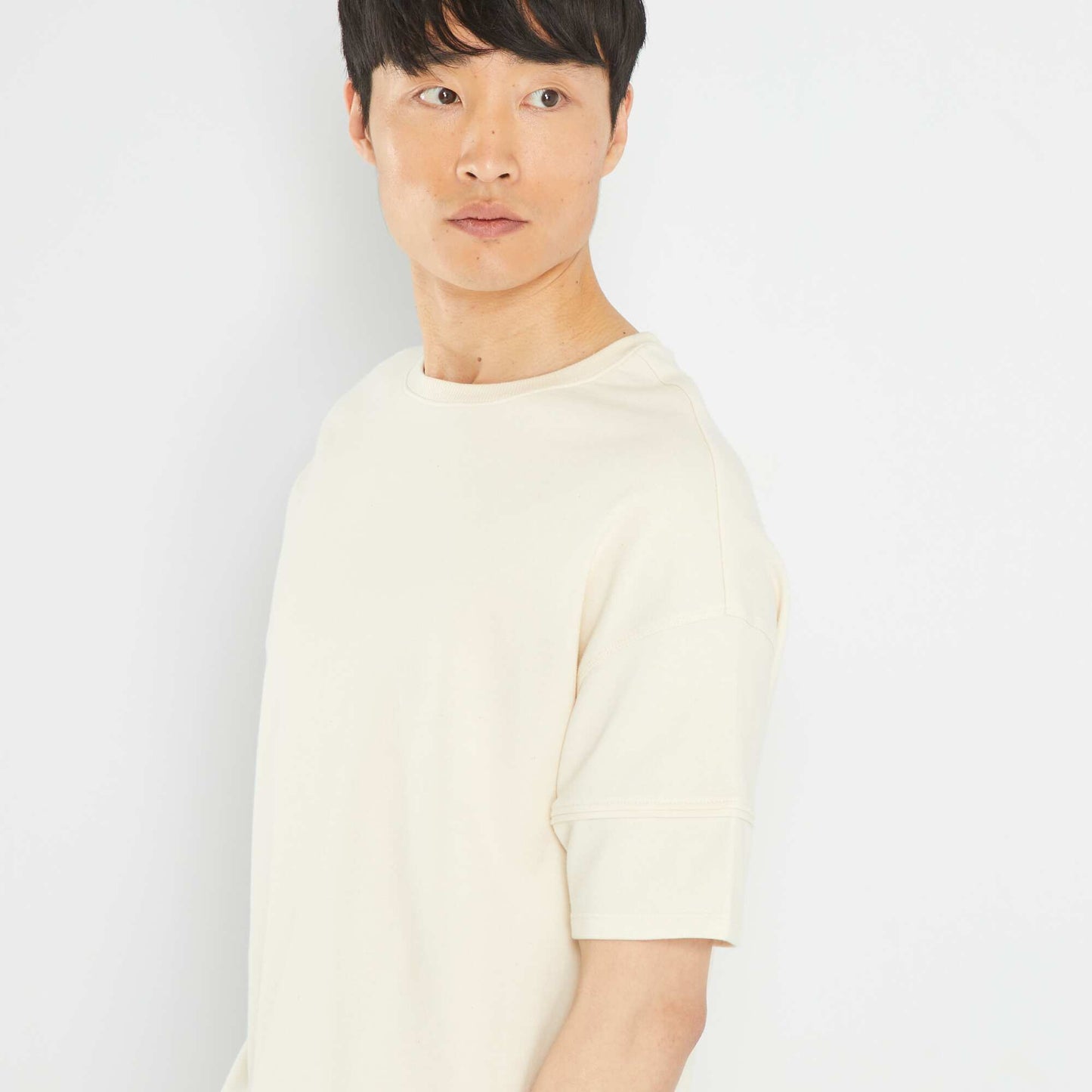 Plain T-shirt BEIGE