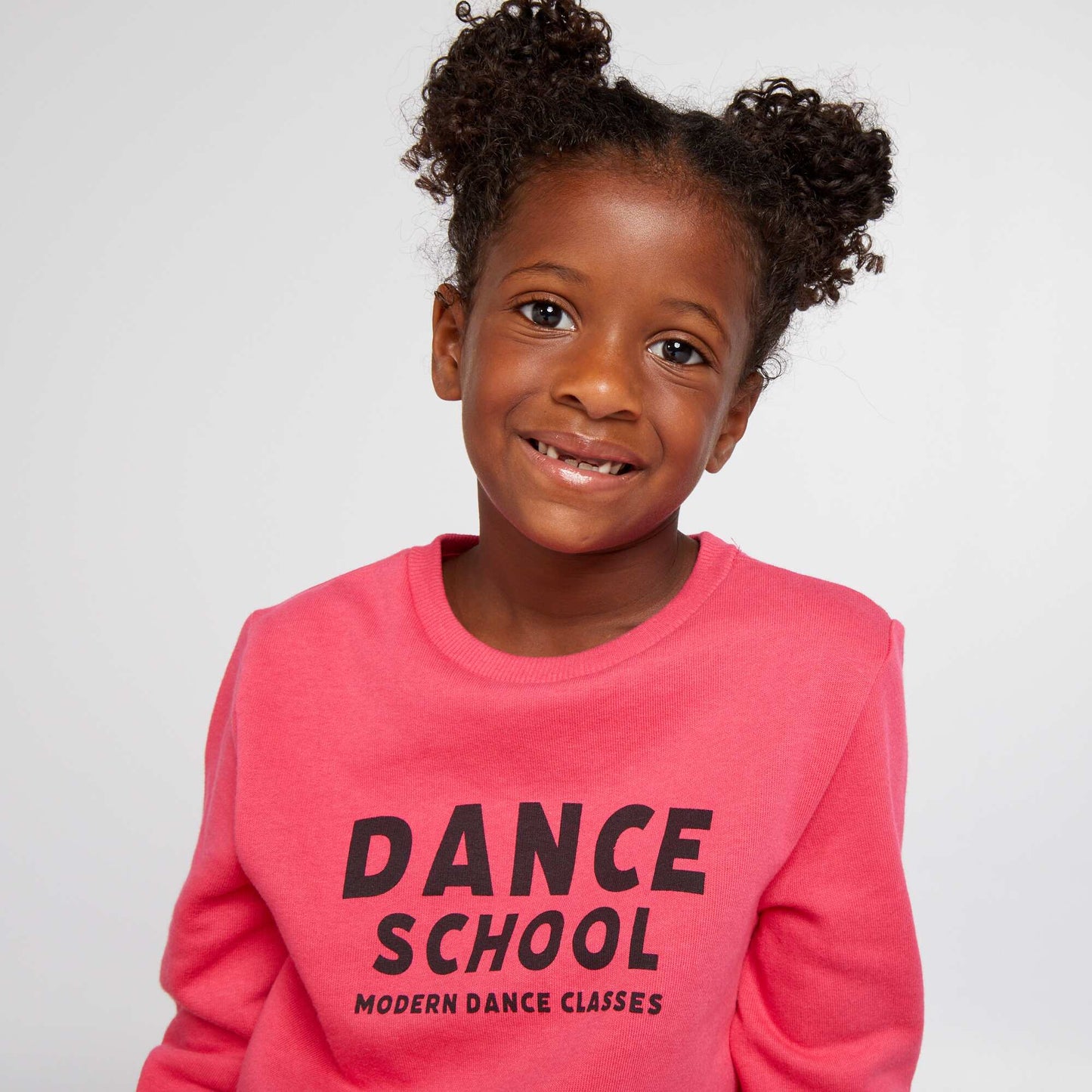 Sweatshirt with printed lettering Pink