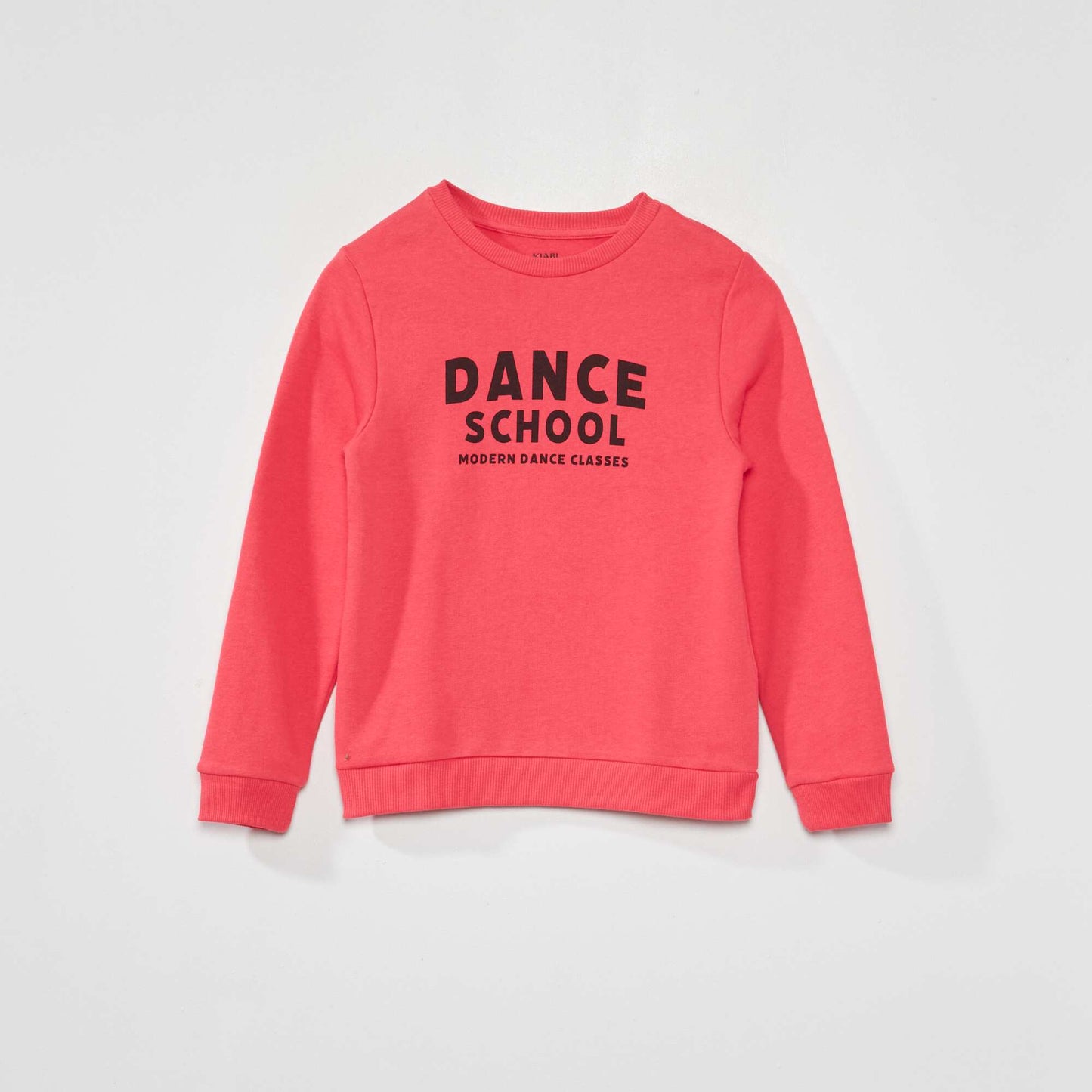 Sweatshirt with printed lettering Pink