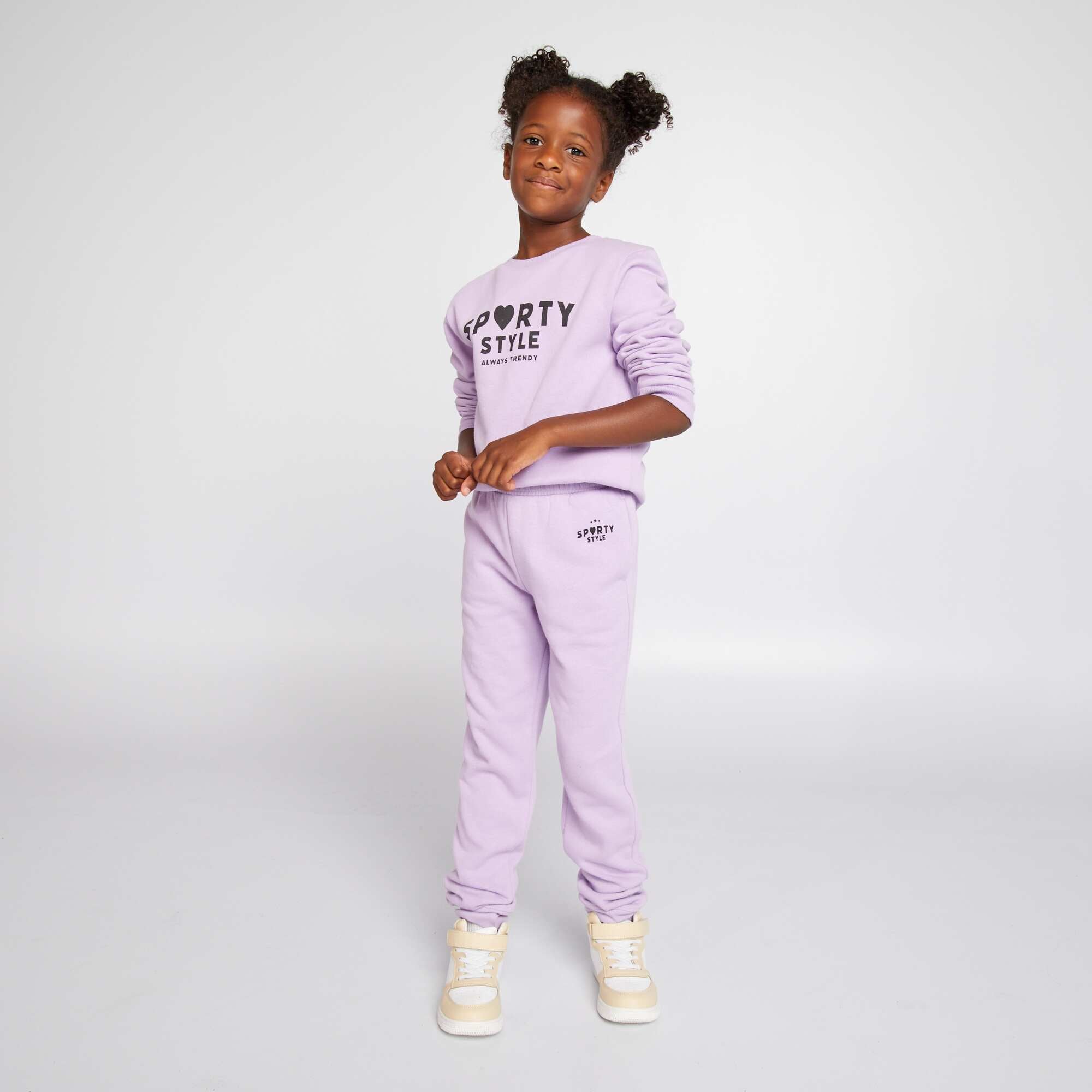 Pink and best sale purple joggers