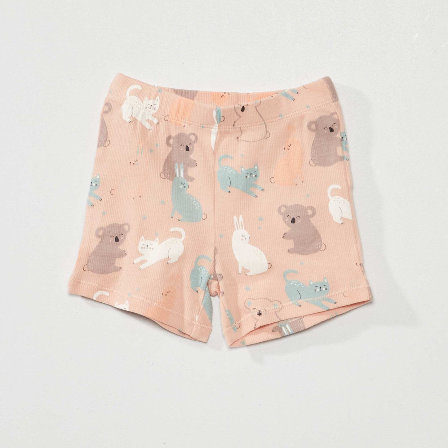 Ribbed short pyjamas - Two-piece set AO_ANIMAL