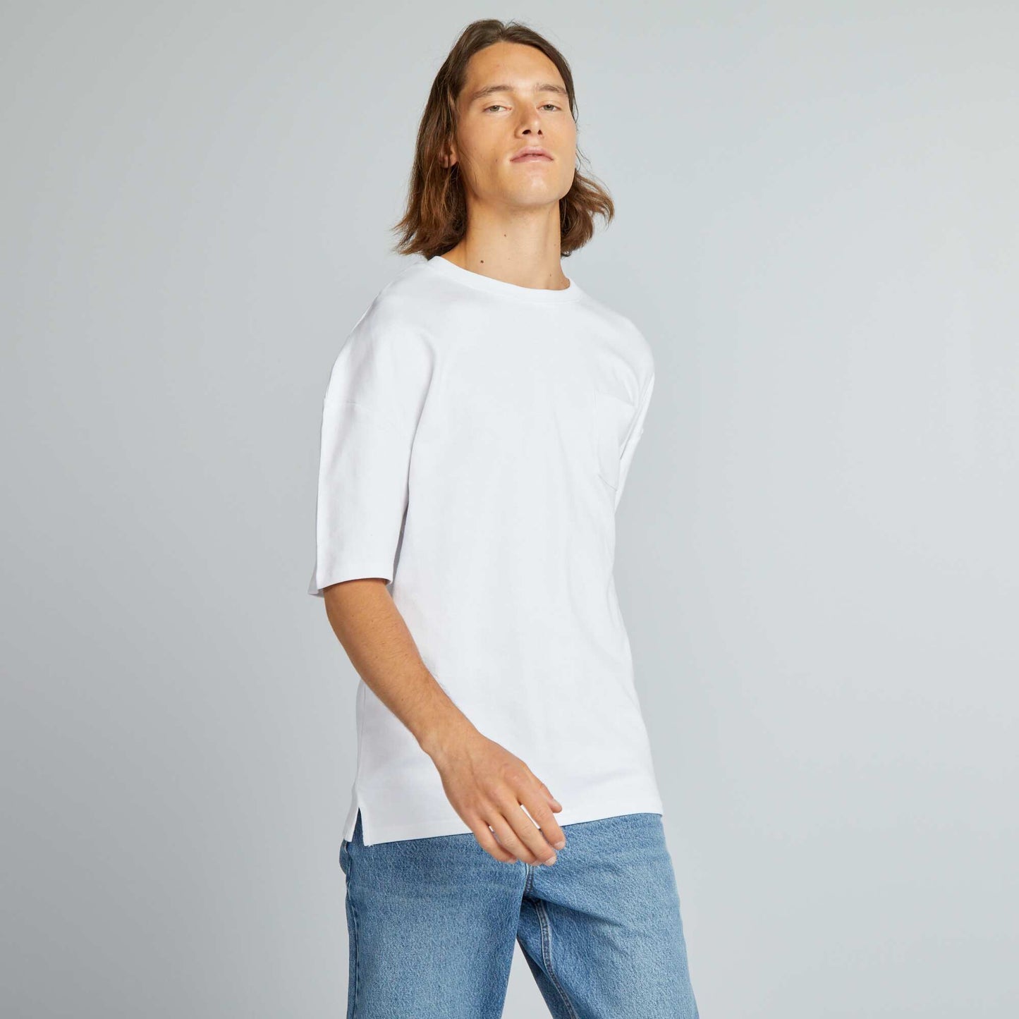 Round neck T-shirt White