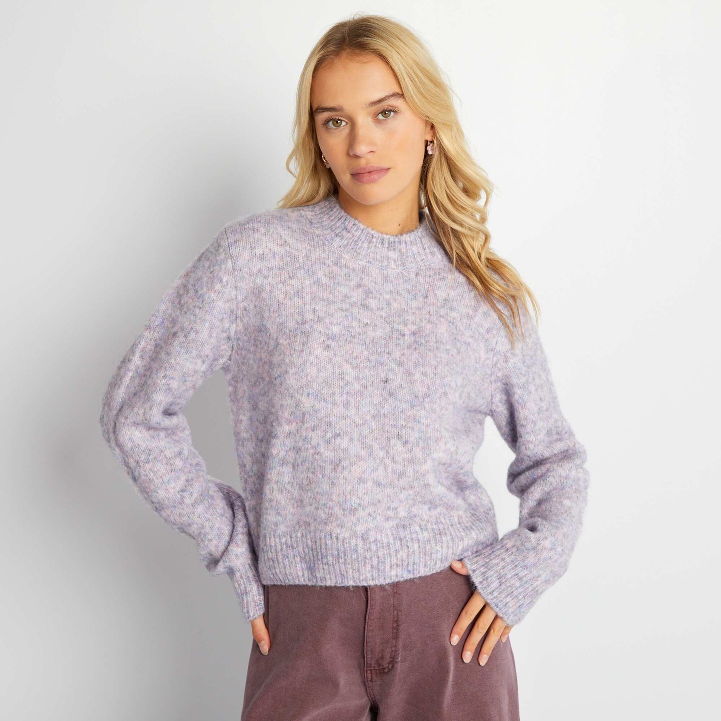 Chunky knit sweater GRAY ACE