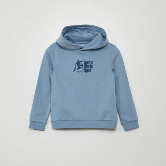 Sweatshirt fabric hoodie BLUE