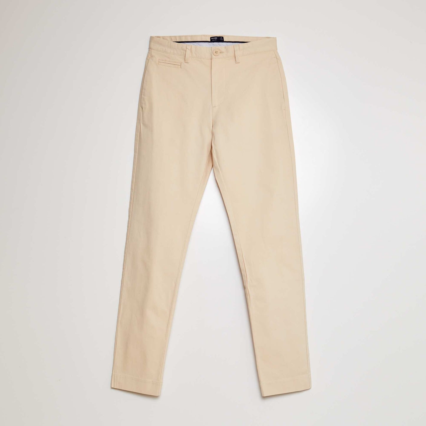 Slim-fit tencel trousers BEIGE