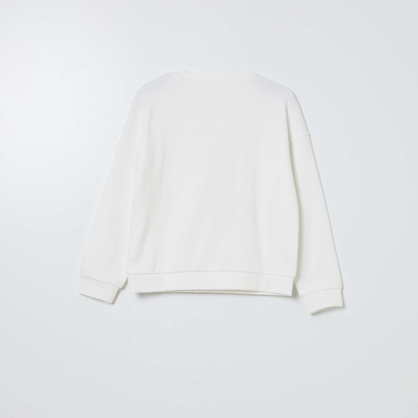 Stitch loose-fit sweatshirt WHITE