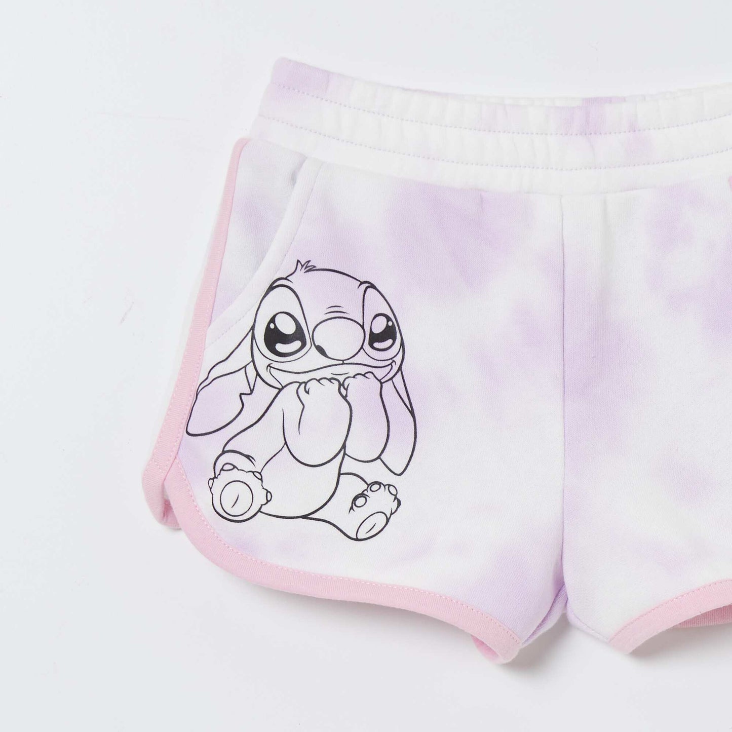 Stitch tie-dye shorts PURPLE