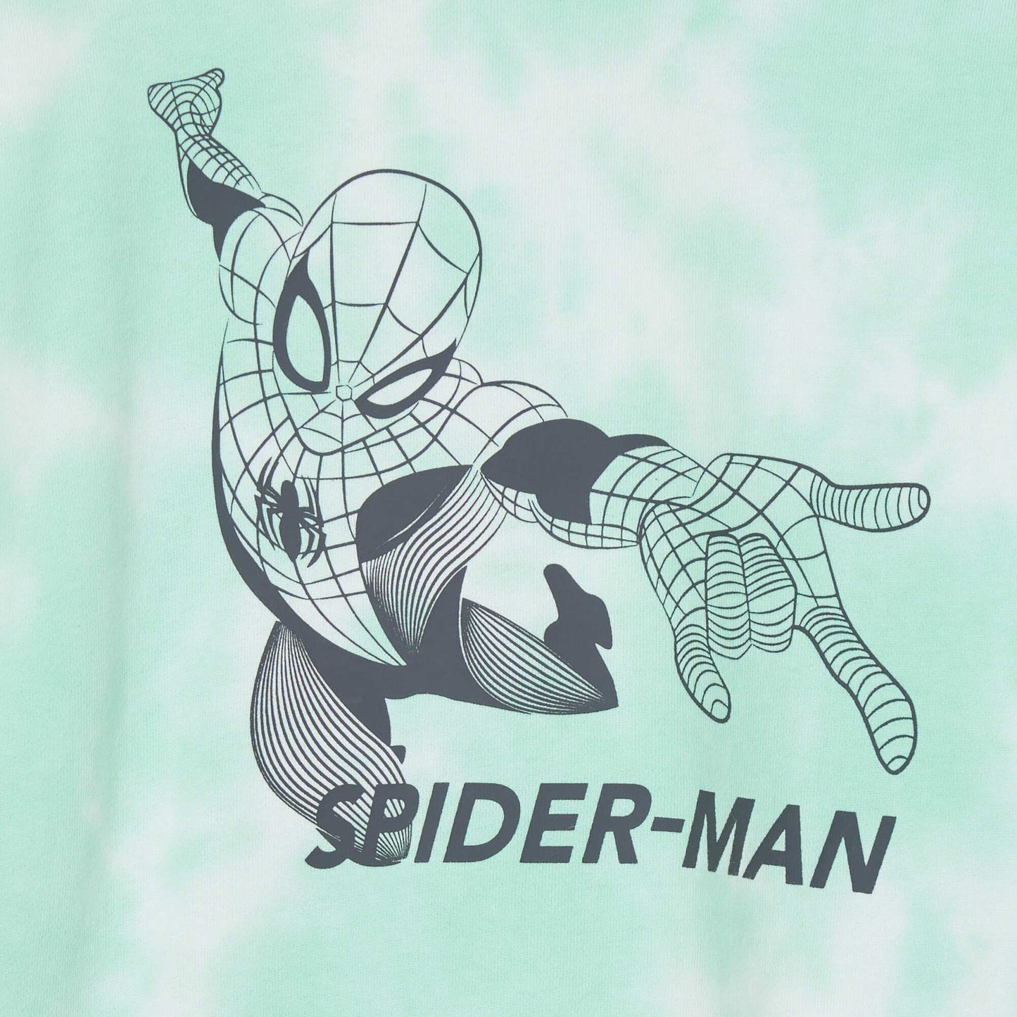 Spider-Man tie-dye sweatshirt GREEN
