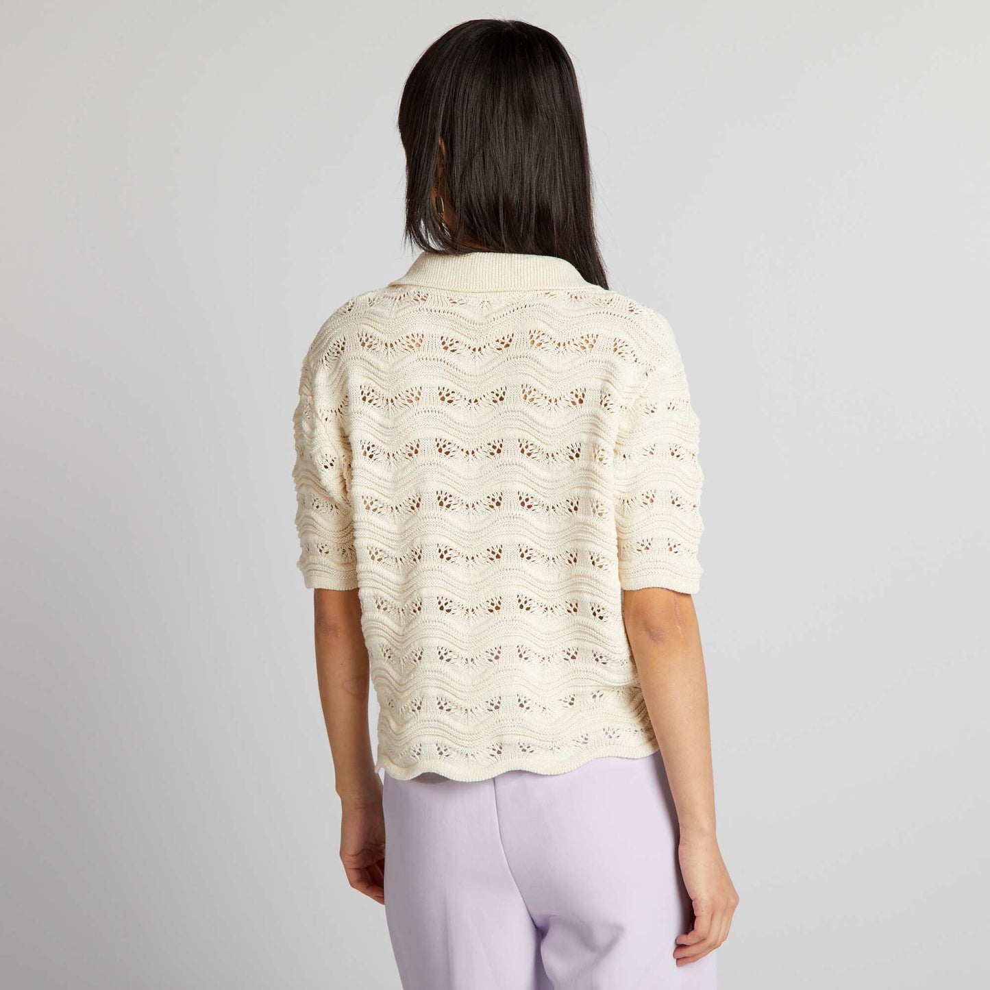 Crochet sweater BEIGE