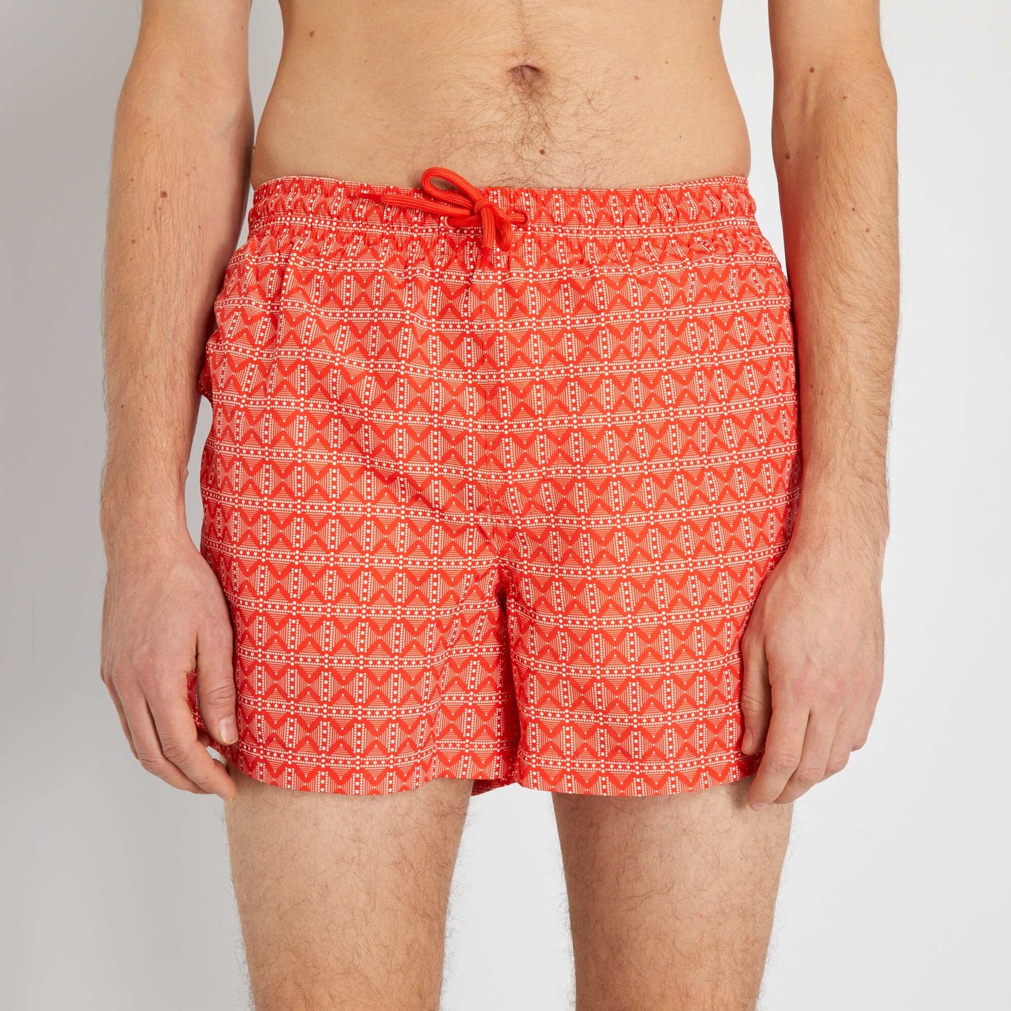 Swim shorts with tie RED