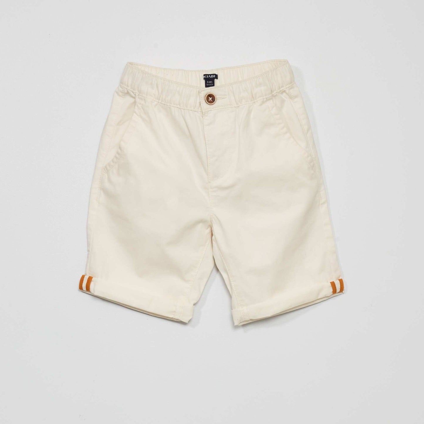Plain Bermuda shorts WHITE