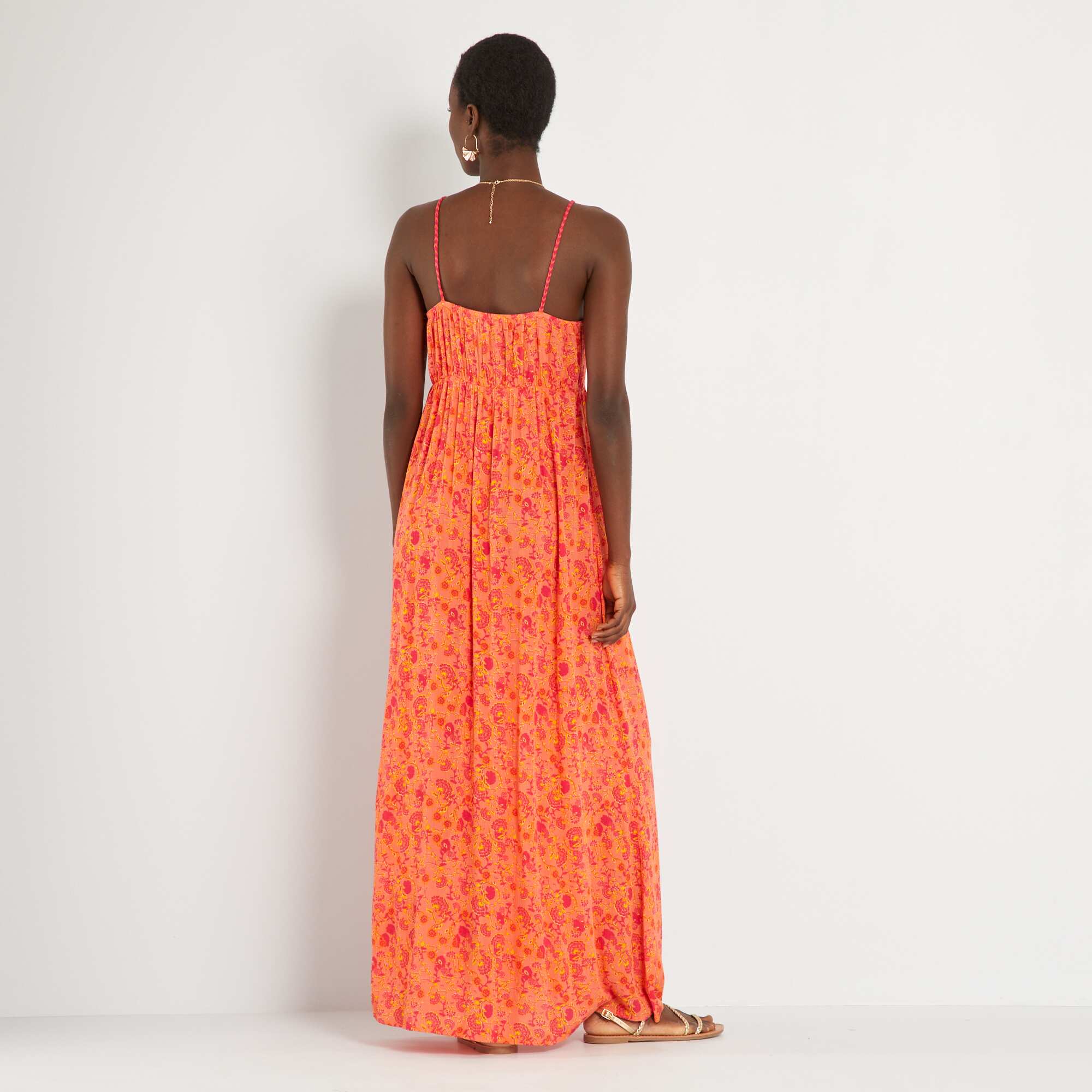 Long dress with print ORANGE – Kiabi Chypre