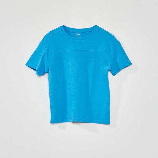 Jersey knit T-shirt blue